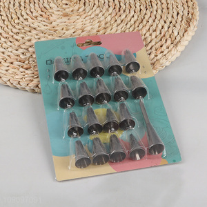 New arrival stainless steel piping tips nozzle set for baking tool