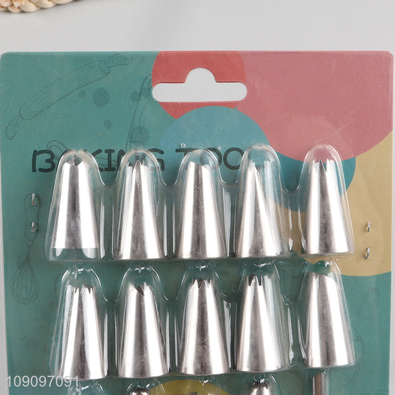 New arrival stainless steel piping tips nozzle set for baking tool