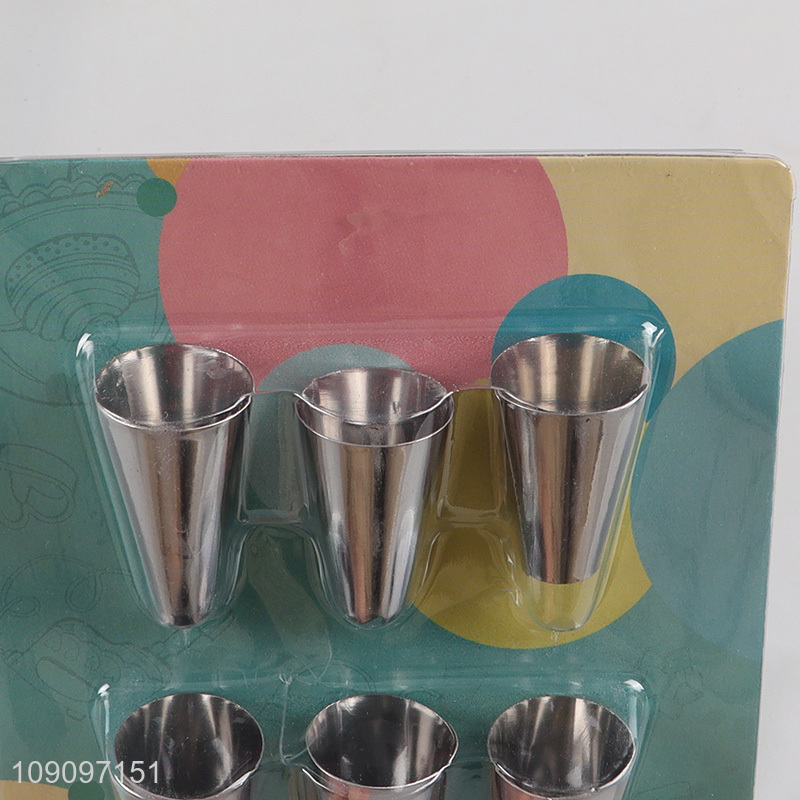 Yiwu market stainless steel baking tool piping nozzle set