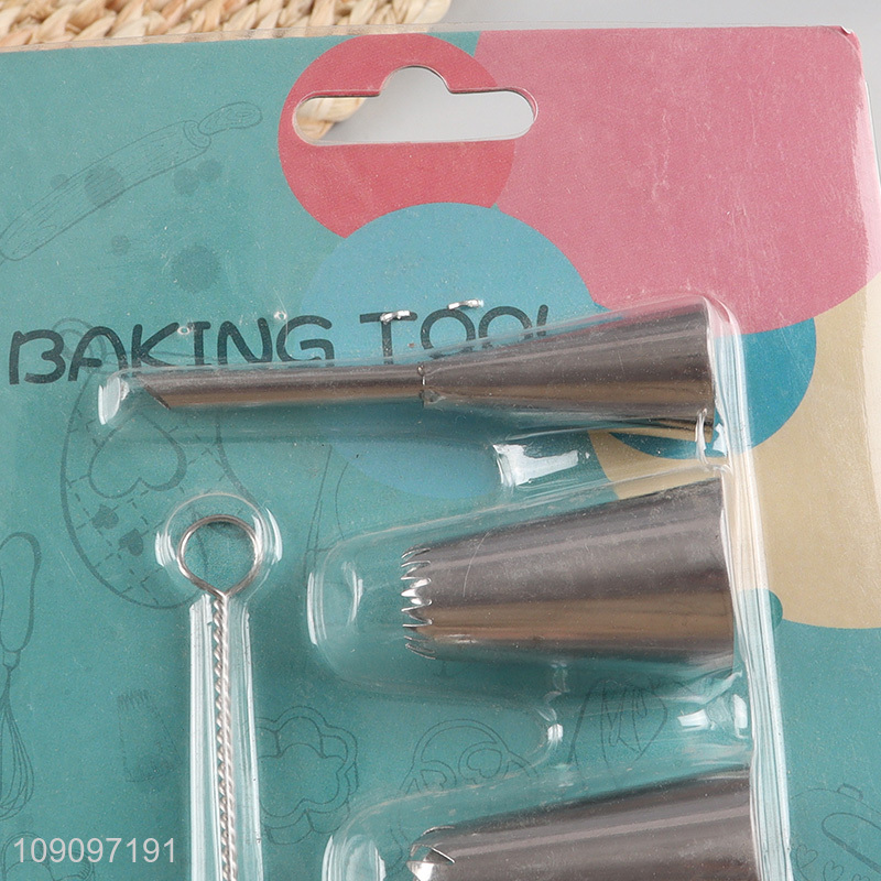Hot items stainless steel piping nozzle set cake baking decorating tool