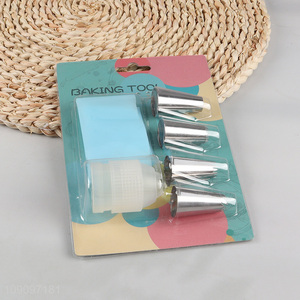 Low price stainless steel piping nozzle set cake decorating tool set