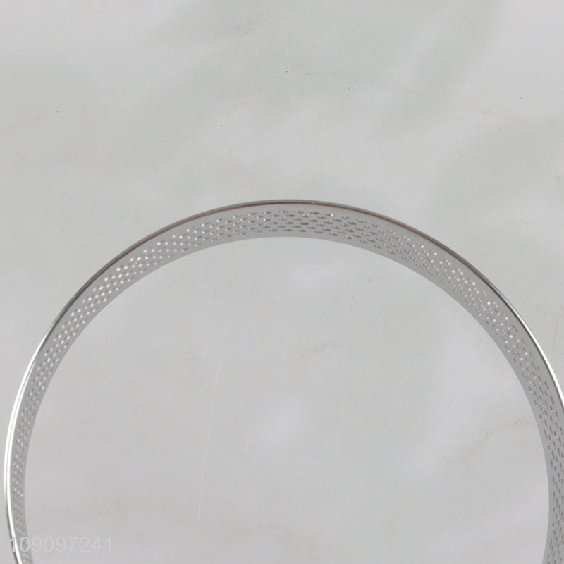 Hot items stainless steel round tart molds tarte ring cake mold set