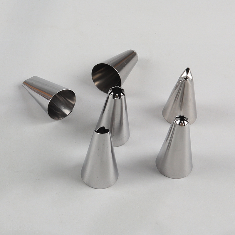 Popular products stainless steel cake piping nozzle set cake decorating tool
