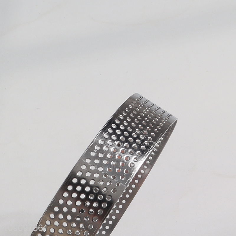 Good sale 6pcs round stainless steel fruit tart ring baking set