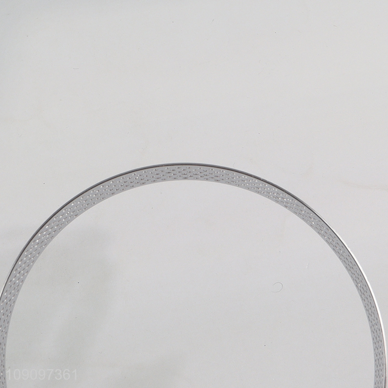 Good sale 6pcs round stainless steel fruit tart ring baking set