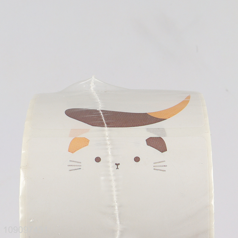 Online wholesale school office cartoon cat decorative label paper sticker