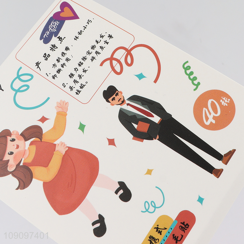 Top selling portable 40pcs lint remover sticker wholesale