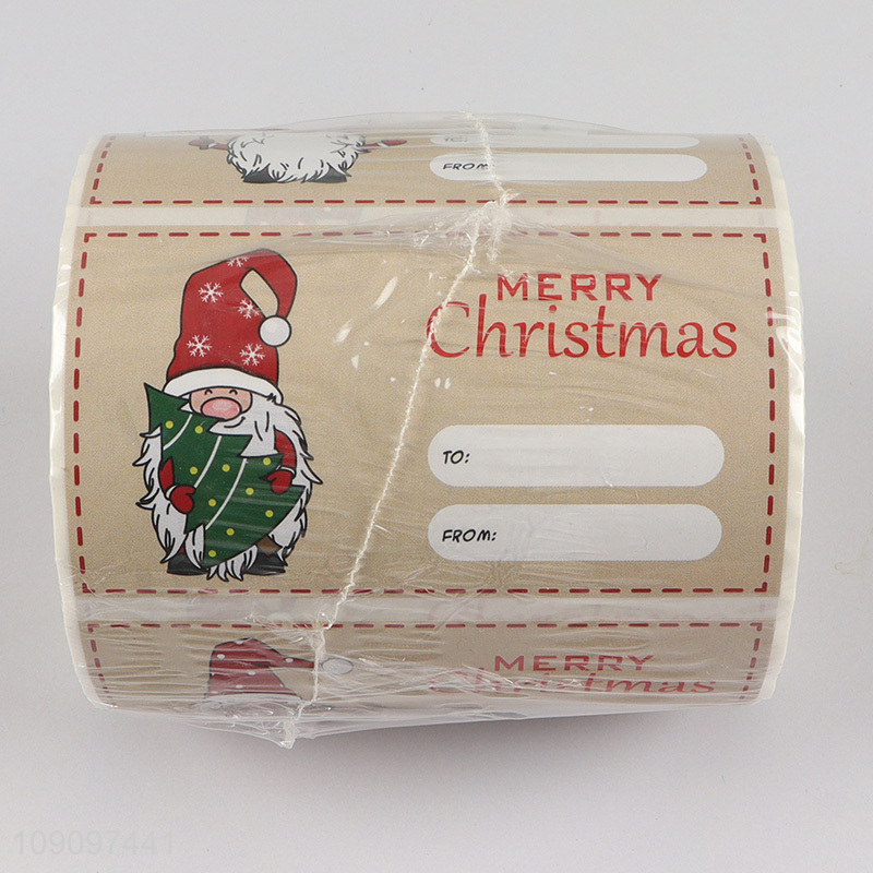 Top quality christmas series self-adhesive label paper sticker for sale