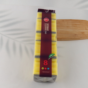 Factory Supply 8 Pack Heavy Duty Scrub Sponges Non-Scratch Cleaning Sponges