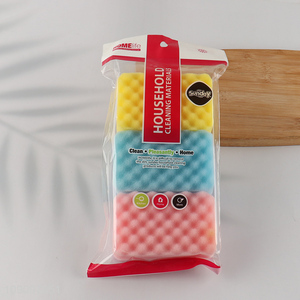 Factory Price 3 Pack Kitchen Scrub Sponges Heavy Duty Dish Cleaning Sponges