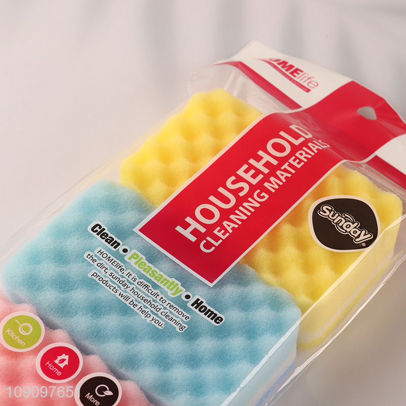 Factory Price 3 Pack Kitchen Scrub Sponges Heavy Duty Dish Cleaning Sponges