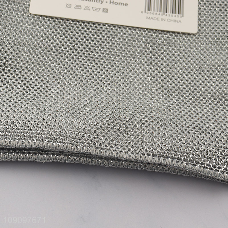 Good Quality 5PCS Double-Layer Wire Dishcloth Cleaning Cloths Cleaning Rags