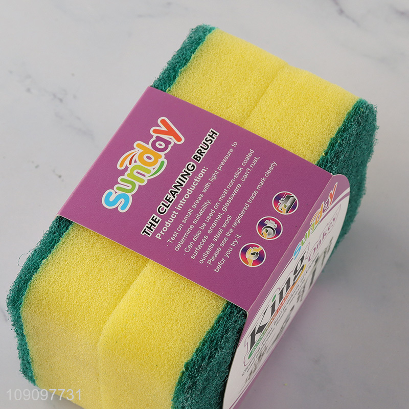China Imports 2 Pack Kitchen Dishwashing Sponges Multipurpose Scrub Sponges