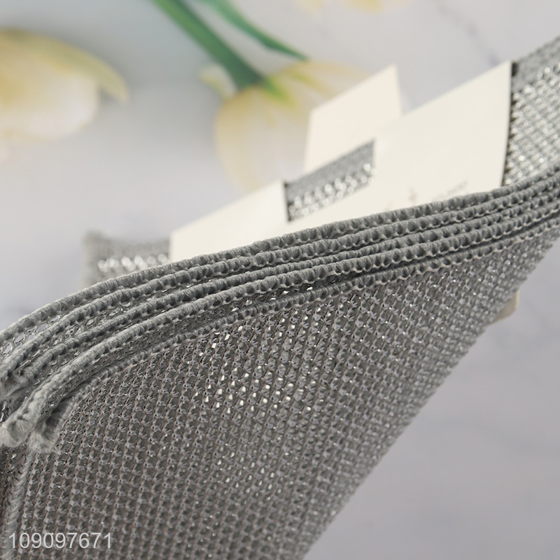 Good Quality 5PCS Double-Layer Wire Dishcloth Cleaning Cloths Cleaning Rags