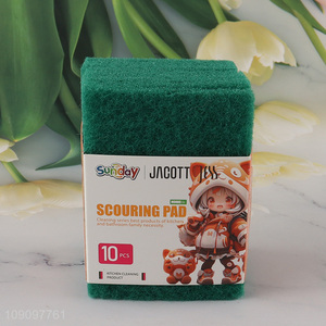 Good Quality 10 Pack Multi-Purpose Heavy Duty Scouring Pads for Kitchen