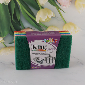 New Product 5 Pack Heavy Duty Scouring Pads for Washing Dishes Pots