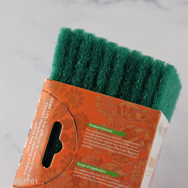 Good Quality 10 Pack Multi-Purpose Heavy Duty Scouring Pads for Kitchen