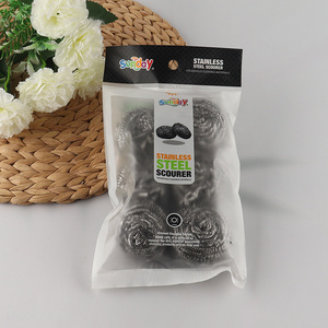 High Quality 6 Pack Steel Wool Scrubber Steel Wire Balls for Cleaning Dishes Pots