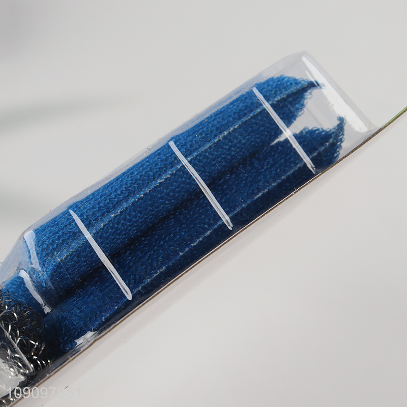 High Quality 4PCS Steel Wool Scrubber Dish Sponge Set Kitchen Cleaning Kit