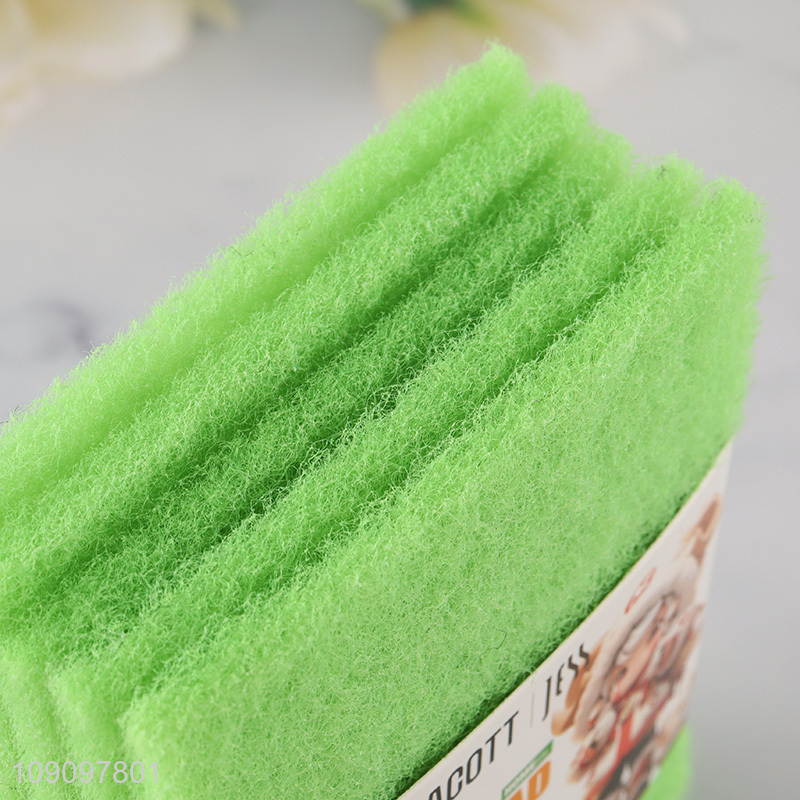 Good Quality 5 Pack Non-Scratch Scouring Pads Multipurpose Scrub Pads