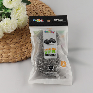 Promotional 2 Pack Multipurpose Steel Wool Srubber Stainless Steel Scourer for Kitchen