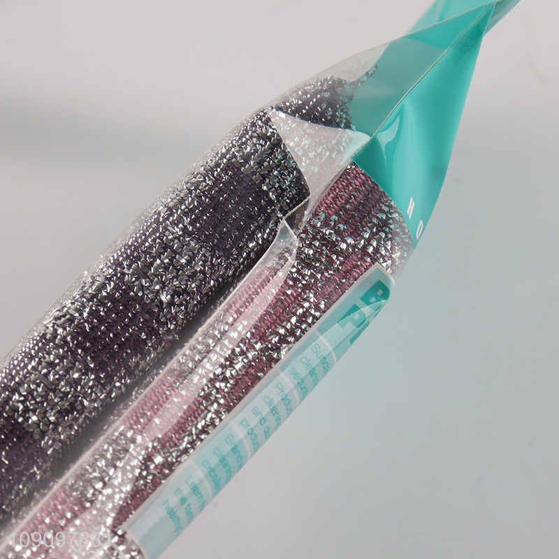 New Product 2 Pack Non-Scratch Dish Sponges Multipurpose Sponge Scourers