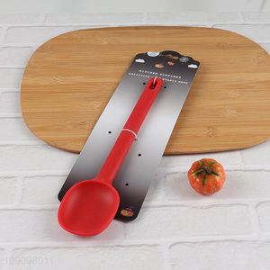 China factory red silicone kitchen utensil basting spoon