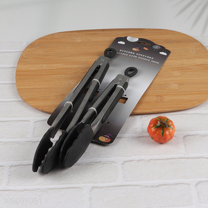 Top products 2pcs stainless steel kitchen food tongs food clips