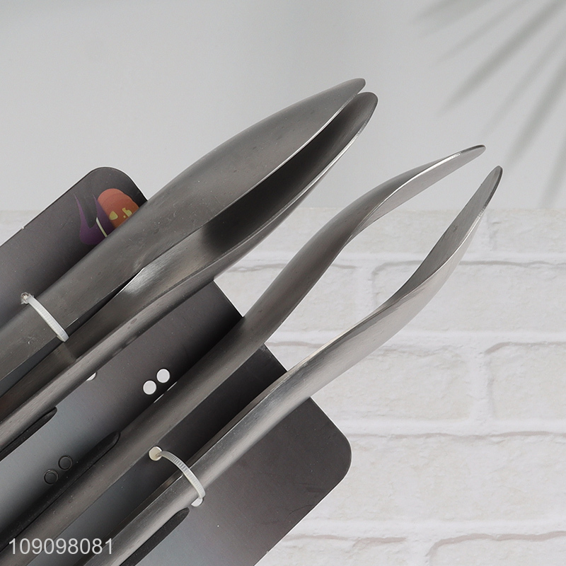 Good quality 2pcs stainless steel food tongs food clips set