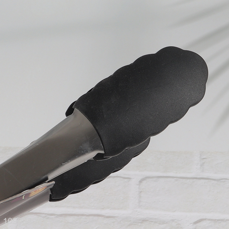 Top products 2pcs stainless steel kitchen food tongs food clips