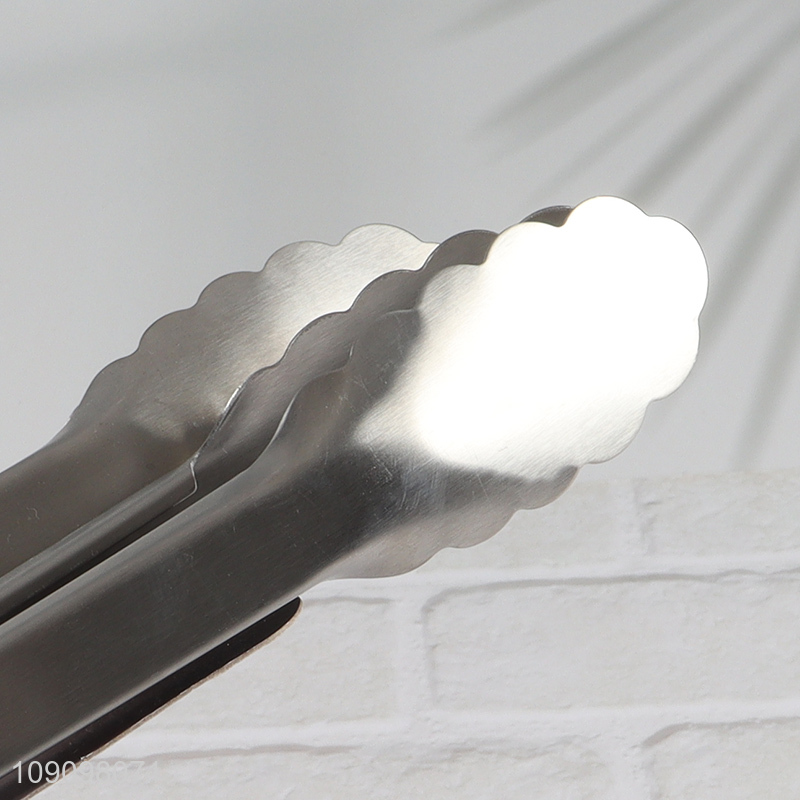 Yiwu market 2pcs stainless steel food tongs food clips for kitchen