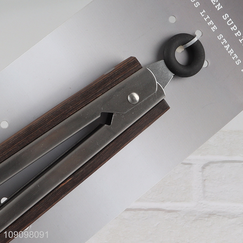 China supplier stainless steel kitchen food tongs food clips