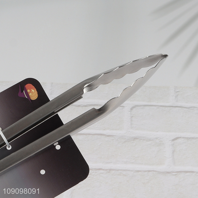 China supplier stainless steel kitchen food tongs food clips