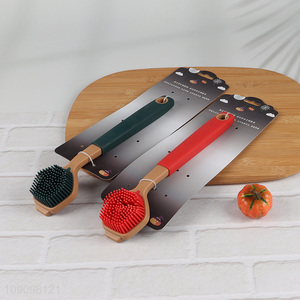 New arrival kitchen cleaning supplies silicone pot brush dish brush