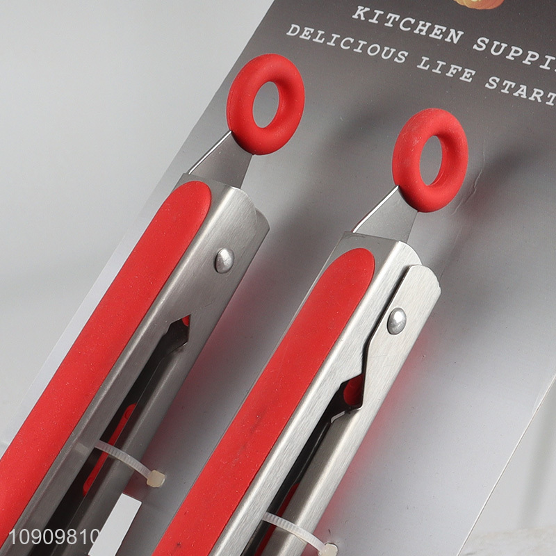 Online wholesale 2pcs kitchen household food tongs food clips set