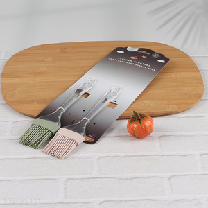 China wholesale 2pcs silicone oil brush barbecue brush
