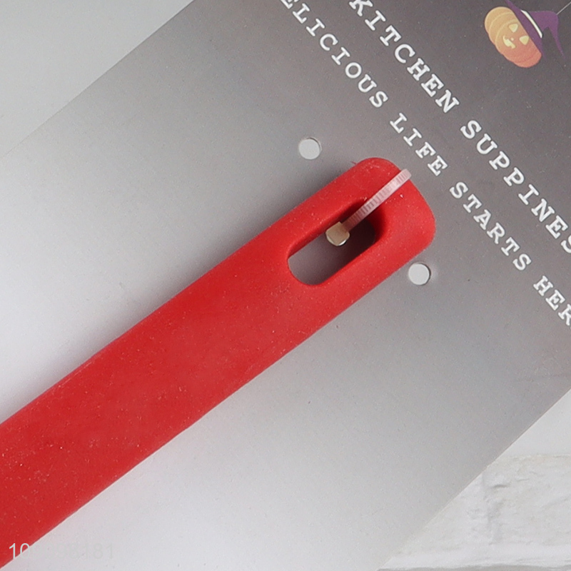 Best selling red silicone kitchen utensil slotted spatula for cooking