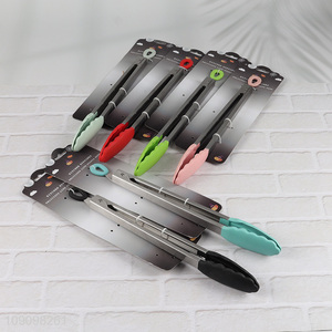 Best quality multicolor kitchen food tongs food clips for sale