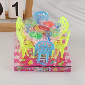 Low Price 18PCS Pretend Kitchen Playset Plastic Cooking Toy for Kids Age 3+