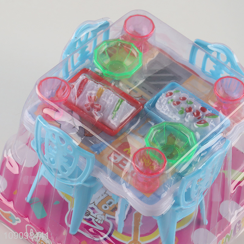 Wholesale 15PCS Kids Kitchen Toys Plastic Dollhouse Kitchen Accessories Toys