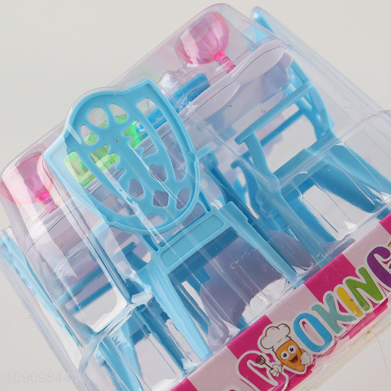 Wholesale 15PCS Kids Kitchen Toys Plastic Dollhouse Kitchen Accessories Toys