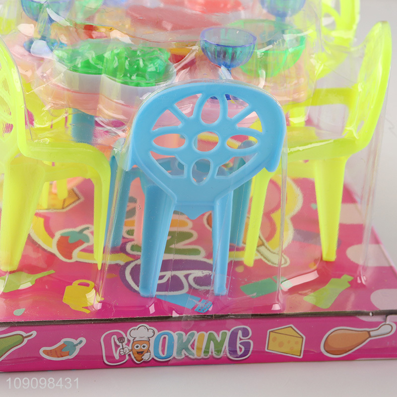 Low Price 18PCS Pretend Kitchen Playset Plastic Cooking Toy for Kids Age 3+