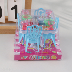 Wholesale 15PCS Kids Kitchen Toys Plastic Dollhouse Kitchen Accessories Toys