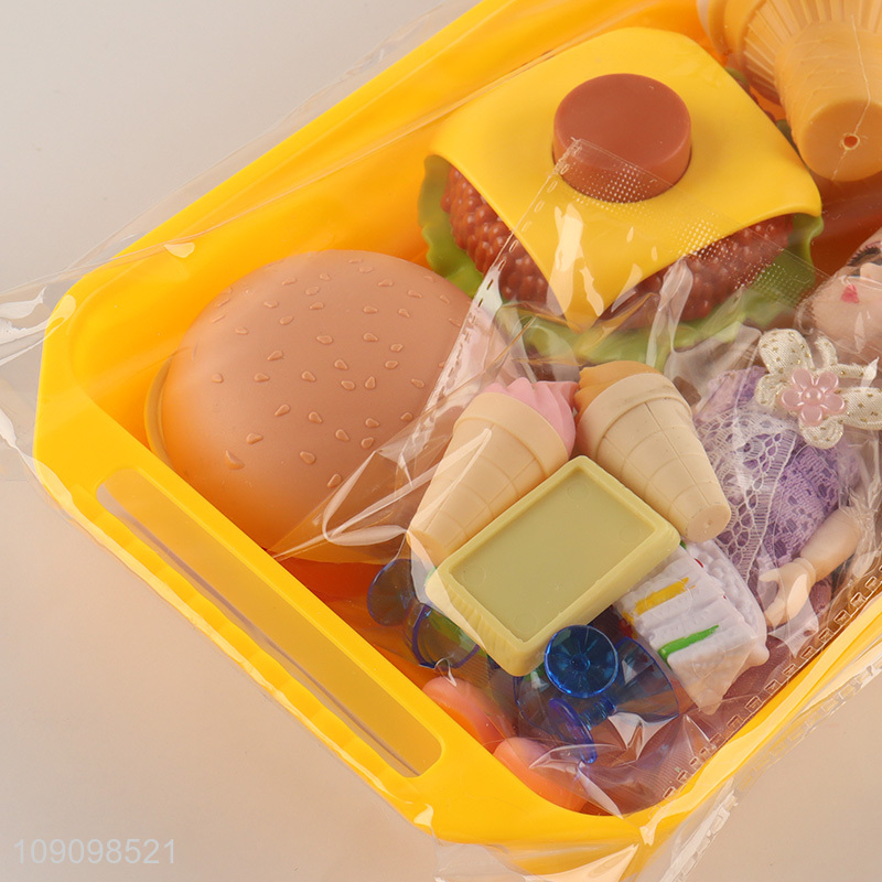 New Product 15PCS Plastic Kitchen Cooking Toy for Kids Boys Girls Toddlers