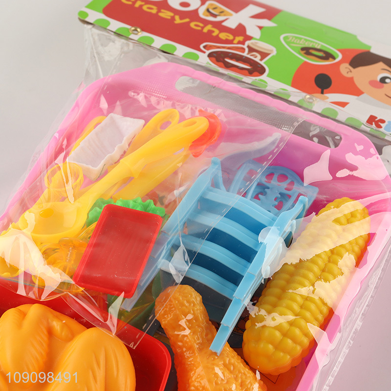 Good Quality 26PCS Kids Pretend Play Kitchen Toys with Furniture & Tableware