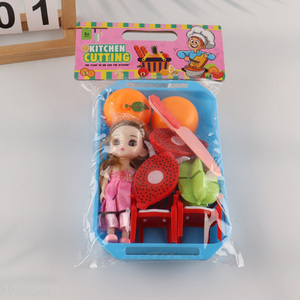 Factory Supply 13PCS Pretend Play Kitchen Toy Cutting Play Food Toy for Kids