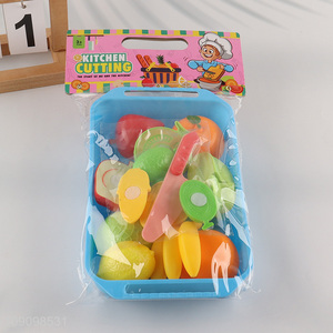 Online Wholesale 17PCS Kids Kitchen Toy Prentend Play Cutting Play Food Toy