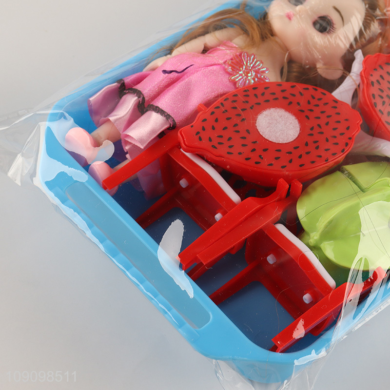 Factory Supply 13PCS Pretend Play Kitchen Toy Cutting Play Food Toy for Kids