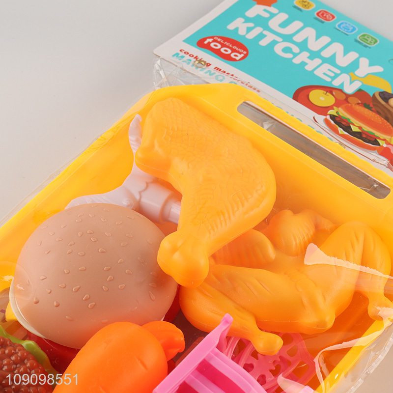 Factory Price 12PCS Kids Kitchen Toys Plastic Dollhouse Kitchen Accessories Toys