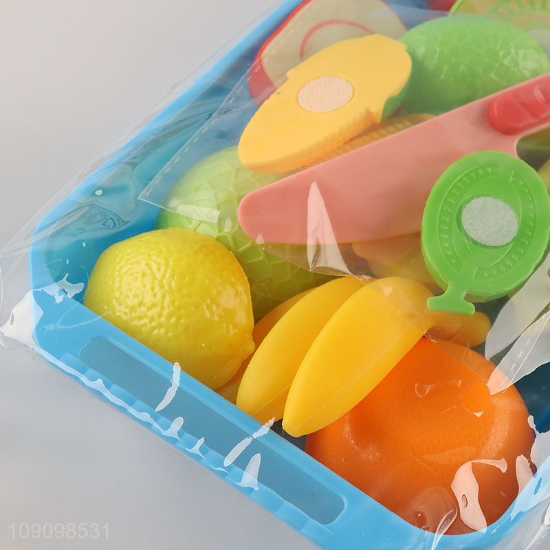 Online Wholesale 17PCS Kids Kitchen Toy Prentend Play Cutting Play Food Toy